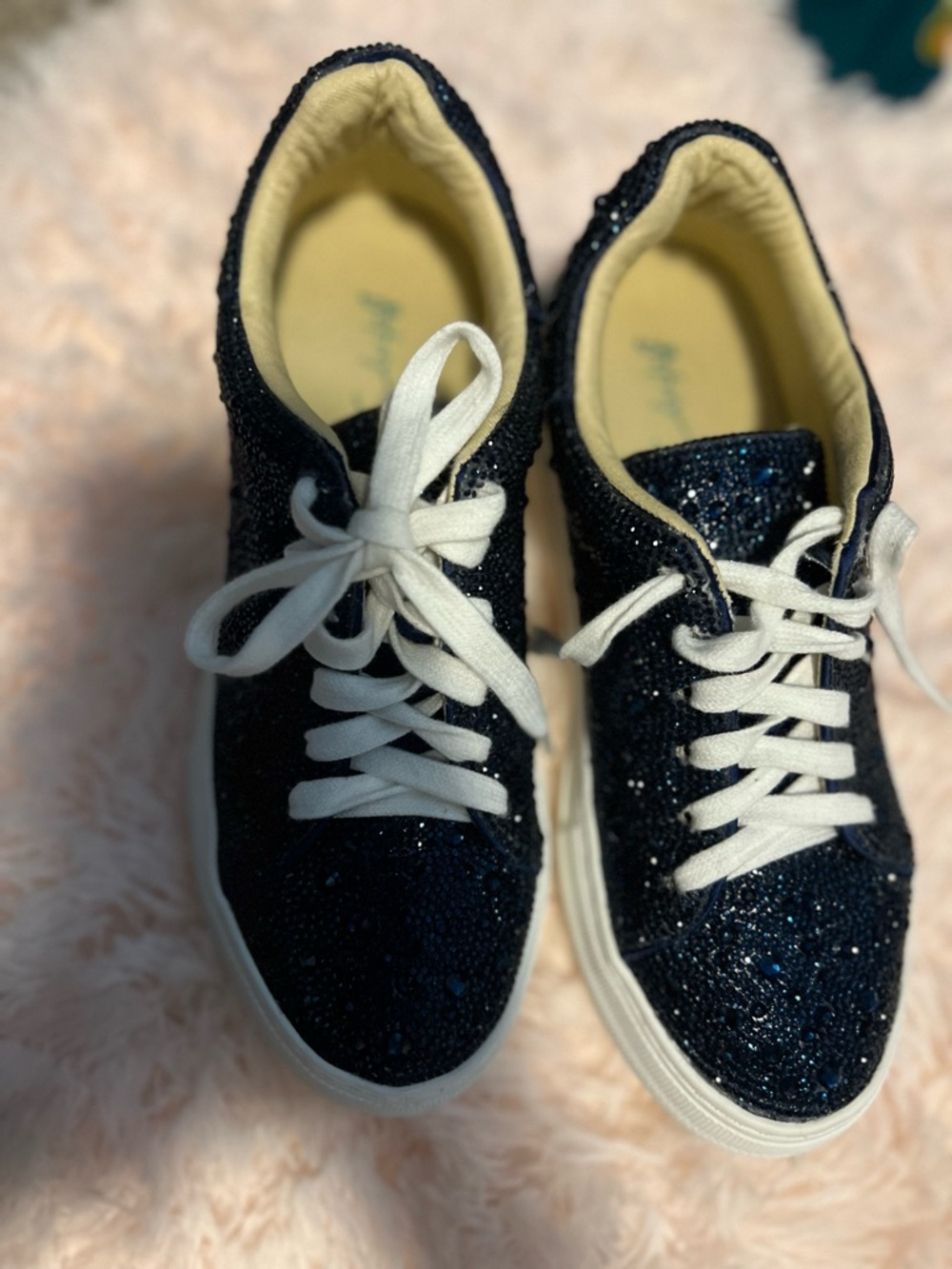 Betsey Johnson Women's Sidny Lace-Up Platform Sneakers Size 5.5